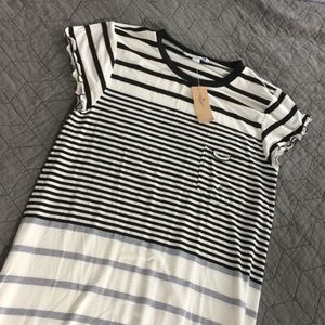 Cute Stripey shirt dress American eagle M. NWT